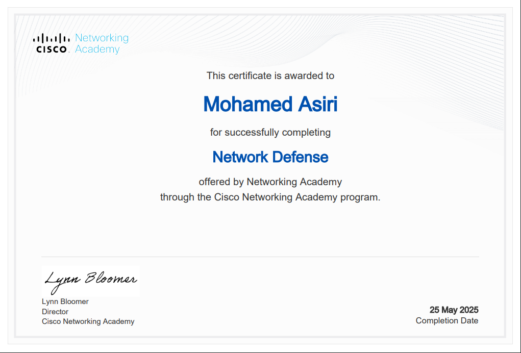 Network Defense